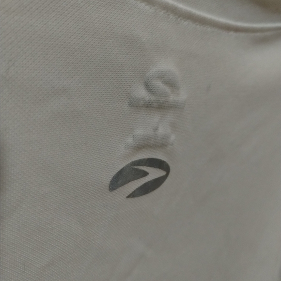 Vtg Y2k Brooks Running shirt L White Poly Mint - Picture 4 of 7